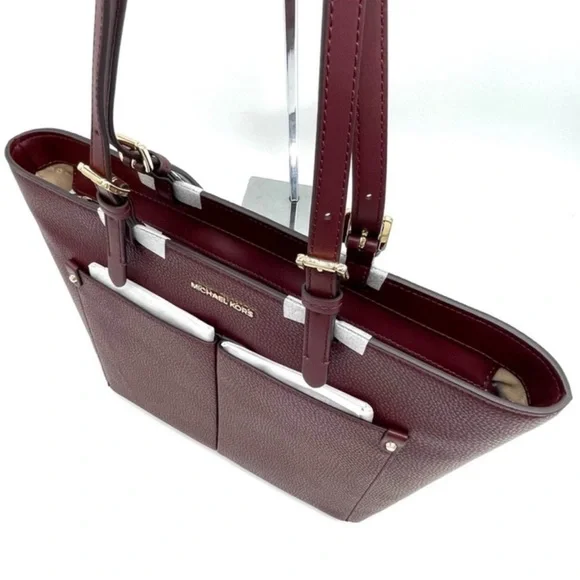 Michael Kors Jet Set Medium Pocket Tote Bag & Large Flat Mf Phone Case Wallet
